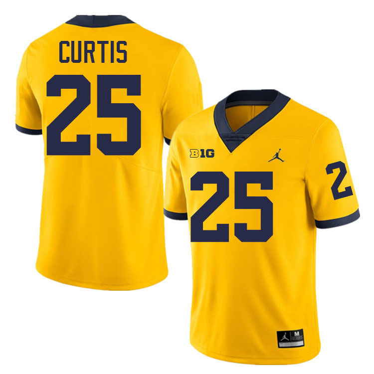 Mason Curtis Michigan Jersey,Michigan Wolverines #25 Mason Curtis College Football Jersey Youth-Maize